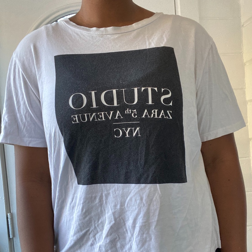 ZARA NYC White T Shirt